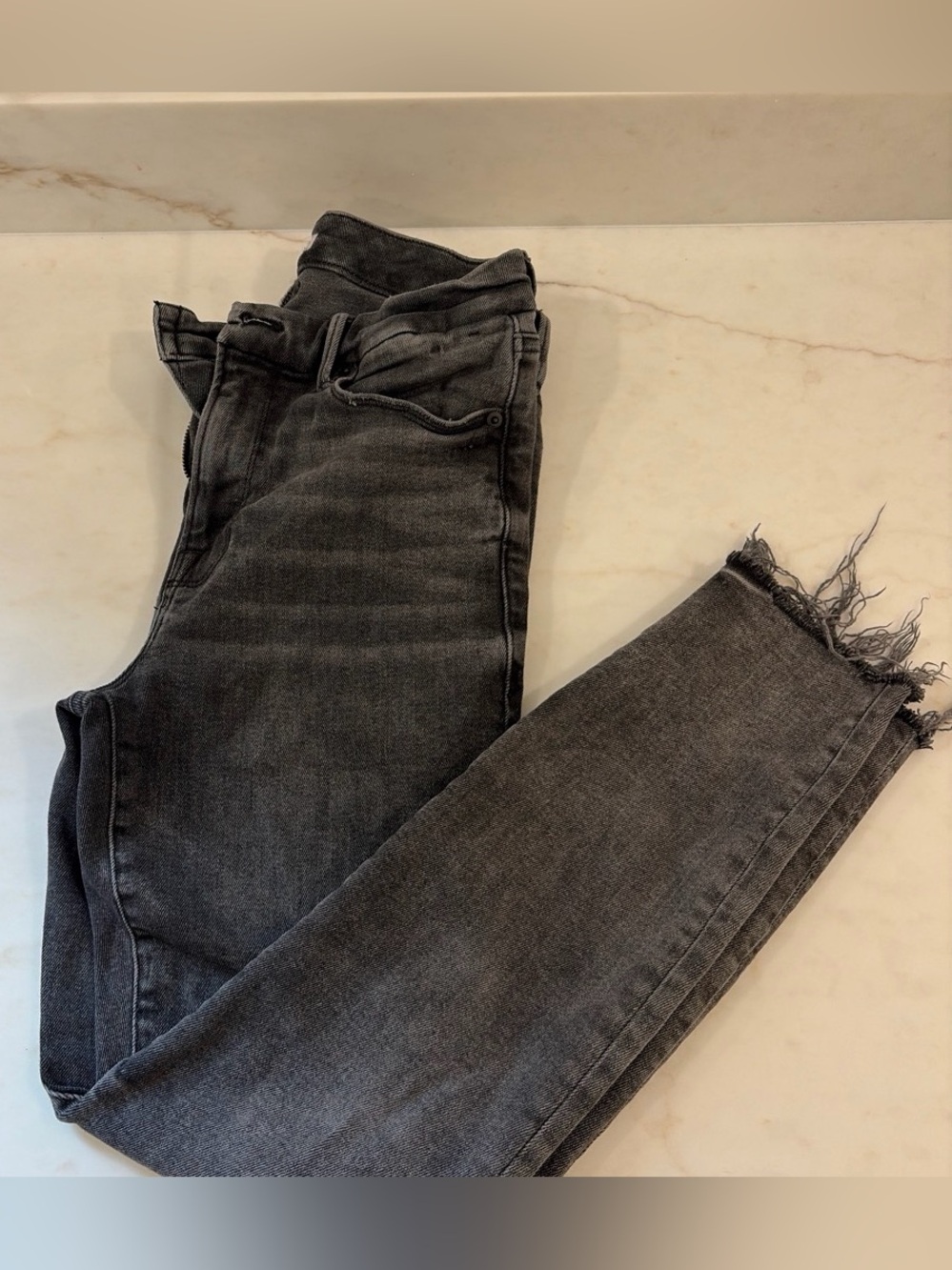 Good American Skinny Jeans Waist 28 Gray Size 6